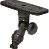 RAILBLAZA Universal Fish Finder Mount, R Lock Rectangular Base for Kayak and Canoe Fishing Boats, Compatible with Garmin, Lowrance, Humminbird and More