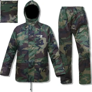 Rain Suits Safety Rain Jacket with Pants High Visibility Reflective Rain Gear