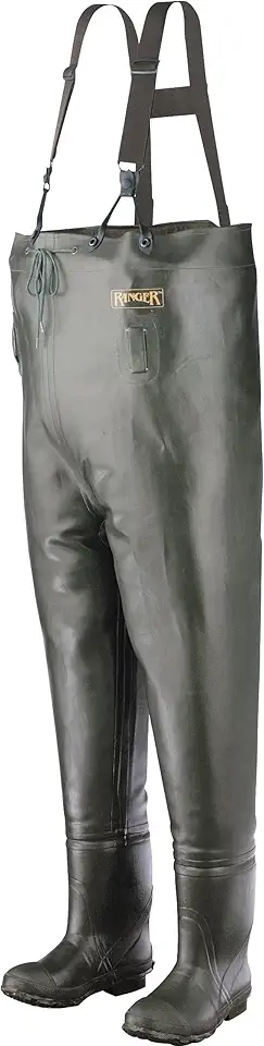 Ranger Bluecat Heavy-Duty Men's All-Rubber Insulated Chest Waders, Forest Green (A2070)