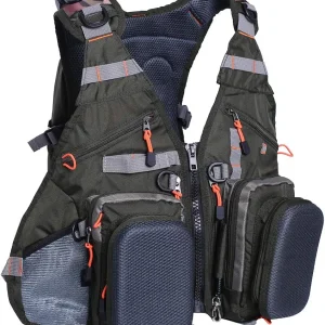 Raprance Fishing Vest for Men and Women Outdoor Activity Fly Bass Fishing Vest Backpack (Army Green,FV02)