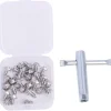 Raprance Wading Boot Studs for Felt Or Rubber Cleated Footwear, 26 Pack Screw in Studs and a Tool