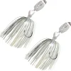 Reaction Tackle Tungsten Breaker Blade Jig Heads for Fishing - 2 Pack of Fishing Jigs for Large and Smallmouth Bass, Trout, Walleye - with Bladed Head to Make a Chatter Sound -Vibrating Spinner Bait