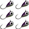 Reaction Tackle Tungsten Ice Fishing Jigs - Super Sensitive Tear Drop Jig for Panfish, Crappie, Walleye, Perch, Trout and Bluegill -Ice Fishing Lures Glow with UV Light