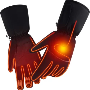 Rechargeable Electric Heated Gloves,Touchscreen Waterproof Cold Weather Thermal Heated Gloves,Hand Warmer Gloves for Hunting Fishing Skiing Camping Cycling