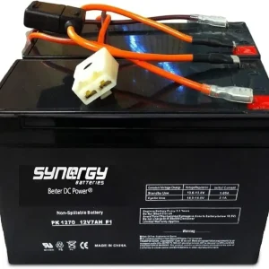 Rechargeable Razor 7AH 24V (2) 12V 7ah Which Make The 24V System Batteries High Performance Batteries - MX350/MX400 (V1-32), Pocket Mod (V1-44), Ground Force Go Kart Slide on Terminals No Soldering
