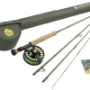 Redington Fly Fishing Field Kit, Fly Rod and Reel Combo Starter Kit, Line and Carrying Case Included
