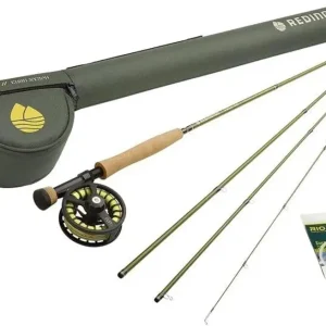 Redington Fly Fishing Field Kit, Fly Rod and Reel Combo Starter Kit, Line and Carrying Case Included