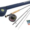 Redington Fly Fishing Field Kit, Fly Rod and Reel Combo Starter Kit, Line and Carrying Case Included