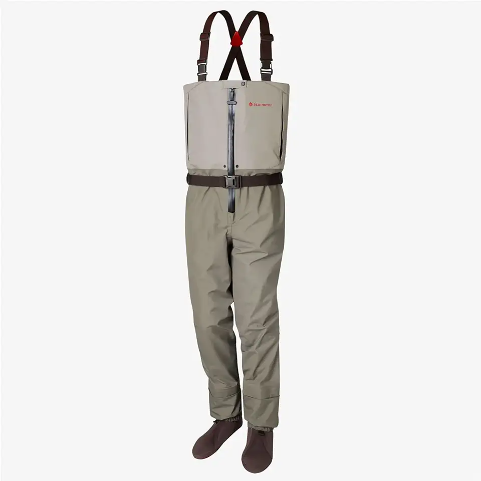 Redington Men's Escape Zip Up Waders - Chest-High Fly Fishing Waders - Waterproof Wader for Men - Boulder/Slate - Medium King