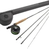 Redington Wrangler Fly Fishing Kit, Medium Fast Action Rod, Crosswater Reel, Fly Line, Leader, & Carrying Case