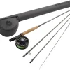 Redington Wrangler Fly Fishing Kit, Medium Fast Action Rod, Crosswater Reel, Fly Line, Leader, & Carrying Case