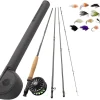 Redington Wrangler Trout XL Outfit and Alaska Trout 13 Piece Fly Assortment Bundle