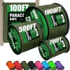 Reflective Paracord Rope 1000Ib - 50ft 100ft 200ft 500ft 1000ft 4mm 12 Strand para Cords Lanyard Utility Parachute Cord for Tent Camping Hiking Fishing Survival Tactical Clothesline DIY Projects