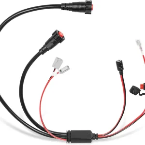 Replacement for Garmin 010-12676-40 All-in-One Black Portable Power Cable Adapter Cord Parts, Fit for Panoptix LiveScope & Ice Fishing Bundle System, Connect for ECHOMAP Chartplotter