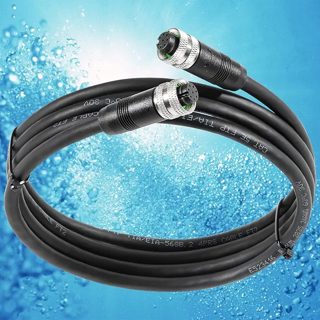 Replacement for Humminbird 720073-6 Boat Ethernet Cable - 5 Feet, Compatible with Helix 15, 12, 10, 9, 8, 7, Apex, Solix, Onix Models - Black