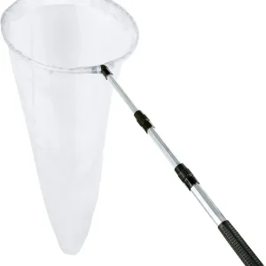 RESTCLOUD Butterfly Net with 16" Ring, 36" Net Depth, Handle Extends to 36 Inches (16" Ring, 36" Handle)