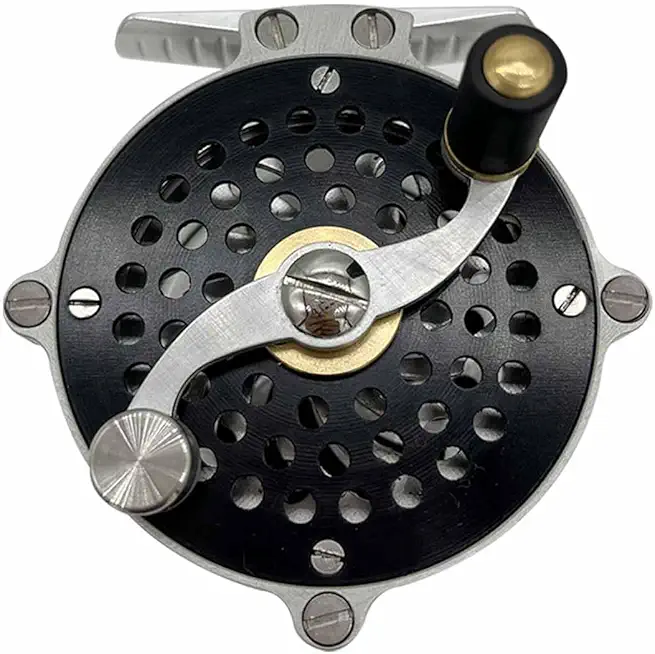 Retro Trout Reels Corrosion Resistant for Saltwater and Freshwater with Fly Reel Bag Black4