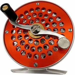 Retro Trout Reels Corrosion Resistant for Saltwater and Freshwater with Fly Reel Bag Red3