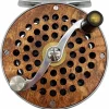 Retro Trout Reels Corrosion Resistant for Saltwater and Freshwater with Fly Reel Bag Wood1