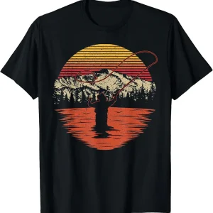 Retro Vintage Fly Fishing Shirt - Fly Fisherman T-Shirt