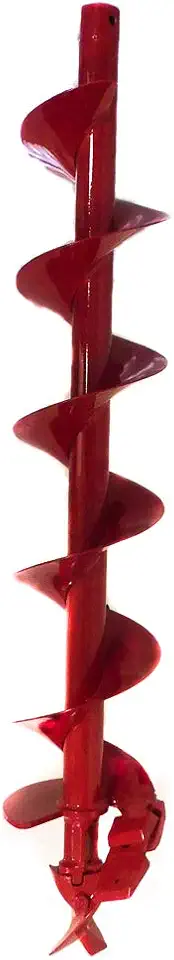 Rice Hydro 8" Post Hole Auger Bit | Power Head Attachment for Gas Post Hole Digger | Tool for Digging Electric Fence Posts, Signs & Planting | Made in The USA