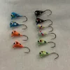 Rick's Jigs Tungsten Ice Fishing Glow Jigs for Panfish, Trout, Crappies
