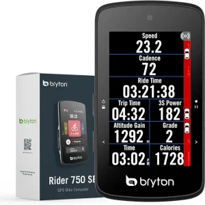 Rider 750SE 2.8 Inch Color LCD Touchscreen GPS Bike/Cycling Computer Offline USA Map, Compatible with Bike Radar, 40hrs Long Battery Life, Navigation with Turn-by Turn Follow Track Waterproof
