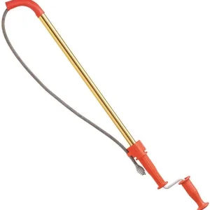 RIDGID 59802 K-6DH Hybrid Toilet Snake Auger with 6' Heavy-Duty Drop Head Tri-Wrap Cable, Manual or Cordless Drill Operated Plumbing Toilet Drain Snake Auger