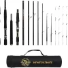 Rigged and Ready Infinite Ultimate 25-in-1 Spin-Baitcast-Fly Travel Fishing Rod. 25+ Combinations. Compact Spin-Cast-Fly Fish Pole Packrod