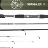 Rigged and Ready Smuggler Series Travel Fishing Rods. 6 Portable, Super Compact Spin, Bass, Carp, Lure, Rod Reel Combination and 5 Poles + Case. 2 or 4 Tips for Freshwater and Saltwater Fishing