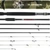 Rigged & Ready X Series Travel Fishing Rods. 6 Super Compact, Multi-Functional, Portable, Spin, Bass, Carp, Lure, Float, Fly Combos + Poles. 4 or 6 Tips & 5 to 25 Techniques Freshwater & Saltwater