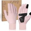 RIGWARL Winter Thermal Gloves Men and Women, Waterproof Touchscreen Cold Weather Gloves with Adjustable Zippered Wrist