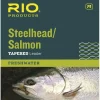RIO Fly Fishing Salmon/Steelhead 9' 16Lb Leaders (Pack 3), Glacial Green
