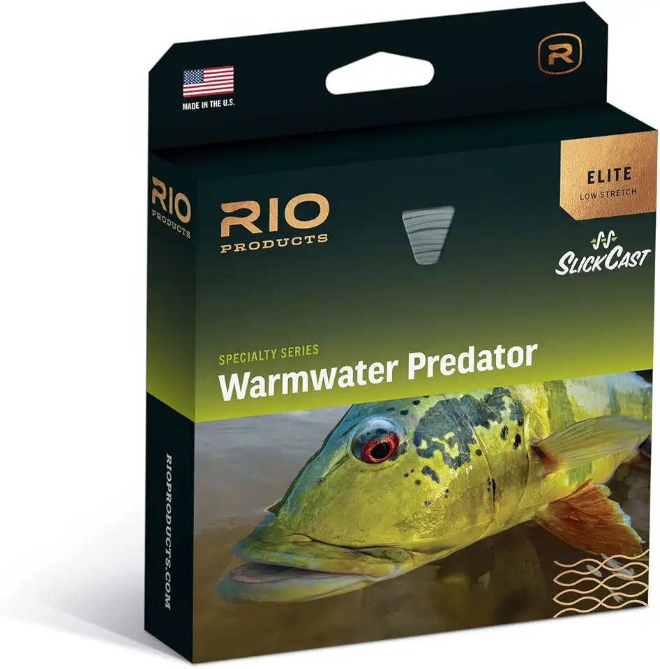 RIO Products Elite Warmwater Predator Freshwater Fly Line, Designed to Cast Large Flies, Largemouth and Peacock Bass