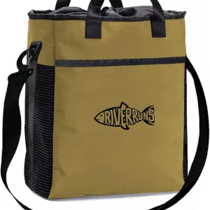 Riverruns Fishing Hunting Wader Bag with Vented Mesh, Waders Boots Bag, Fly Fishing Storage Bag for Fishing, Hiking, Camping (Khaki, Medium 30L)
