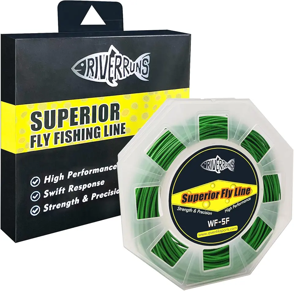 Riverruns Fly Fishing Floating Line with Welded Loop Weight Forward Fly Lines 85FT WF3 4 5 6 7 8F