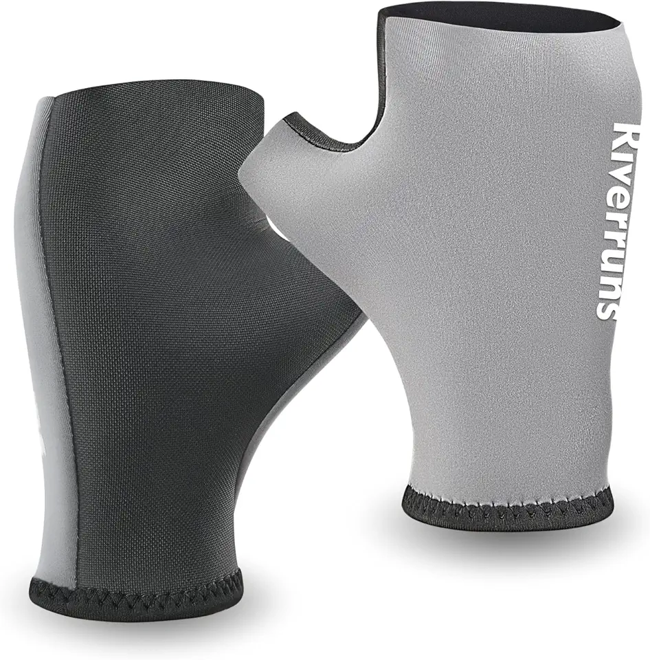 Riverruns Neoprene Fishing Gloves, Cold Weather Warm Winter Gloves for Ice Fishing, Photography, Hunting, Outdoor Sports