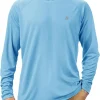 Roadbox UPF 50+ Fishing Shirts for Men, Long Sleeve UV Sun Protection Hoodie, Outdoor Hiking Running Swimming Rash Guard