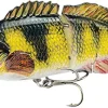 Robotic Swimming Lure,ODS Electric Fishing Lure 4 Segment Jointed Swimbait USB Rechargeable Robotic Lure for Bass Trout Pike