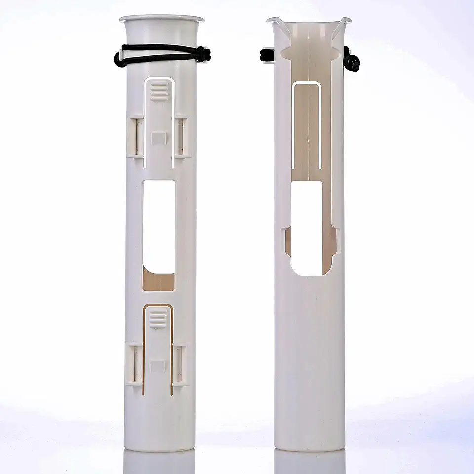 Rod-Runner Fishing Rod Holder | Closed for Spinning and Fly Fishing Reels | White