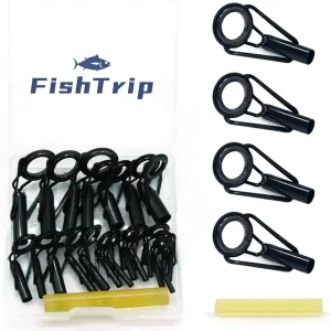 Rod Tip Repair Kit - Fishing Rod Tips Replacement With Stainless Steel Ceramic Guides Ring, Pole Eyelets - 20/90/70pcs
