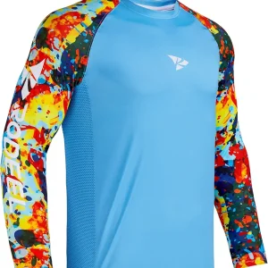 Rodeel Loose-Fit Fishing T-Shirt Vented Long Sleeve Shirt UPF50 Sleeve 6 Colors, 6 Size