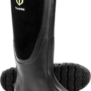 Rubber Boots for Men Multi-Season, Waterproof Rain Boots with Steel Shank, 6mm Neoprene Sturdy Rubber Outdoor Hunting Boots (Black, Brown, Next Camo G2)