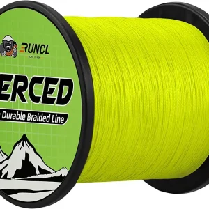 RUNCL Braided Fishing Line Merced, 1000 500 300 Yards Braided Line 4 8 Strands, 6-200LB - Proprietary Weaving Tech, Thin-Coating Tech, Stronger Smoother for Freshwater Saltwater