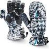 RUNCL Ice Fishing Gloves Convertible Mittens Flip Fingerless Mittens with 3M Thinsulate-Winter Fishing Gloves, Windproof Gloves for Men Women-Ideal for Winter Fishing, Photography, Kayaking�