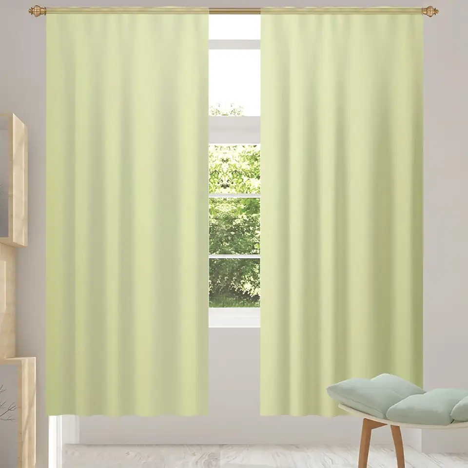 Sage Pattern Green Sheer Curtains 78 Inches Long Length 2 Panels set Semi Sheer Drapes Rod Pocket Light Filtering Window Treatments Curtains for Living Room Bedroom Farmhouse Kitchen Decorate