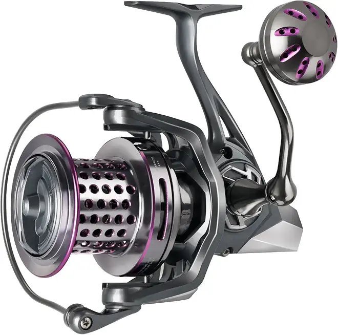Saltwater Spinning Reel 10000 Surf Fishing Reels Saltwater,13 +1 BB,45LB Max Drag,Ultra Smooth Heavy Duty Reel with CNC Aluminum Spool Reels for Long Cast