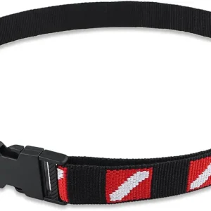 Scuba Diving Belt with Quick Release Buckle, Adjustable Dive Belt with D Ring & Movable Ring, Dive Flag Webbing Diving Gear Hanging Strap for Scuba Diving, Freediving, Snorkeling Equipment