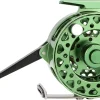 Semi-Automatic Fly Fishing Reel, CNC Machined Aluminum, Quick Line Retrieval, Adjustable Drag, Quick Spool Removal, Freshwater Lake Stream Pond Fishing