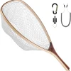 SF Fly Fishing Landing Net Soft Rubber Mesh Trout Net Catch and Release Net